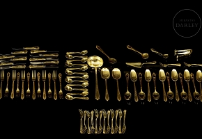 23-24K镀金“索林根”餐具，20世纪