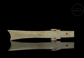 Hoja ceremonial de jade