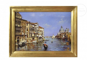 安东尼奥·梅迪纳 Antonio Medina Serrano （1944）《威尼斯运河》