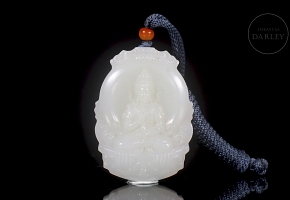 Colgante de jade blanco de Hetian