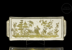 Bandeja de porcelana