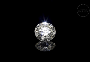 Diamante natural en talla brillante, 1.50 ct, certificado HRD