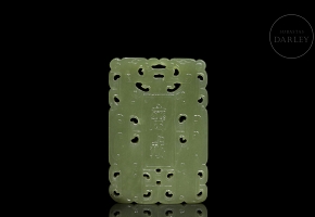 Placa de jade amarillo 