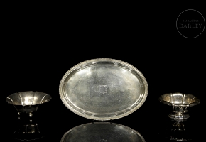 一套三件银器，20世纪