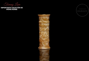 Colgante de jade tallado, cultura Liangzhu