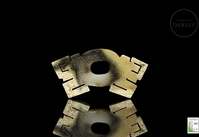 Ornamento de jade amarillo, dinastía Qin
