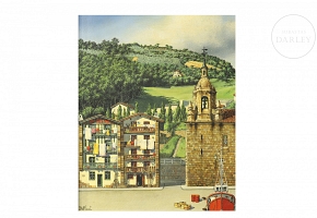 José Maria Finó (1896-?) ‘Pasajes de San Pedro. Guipúzcoa’
