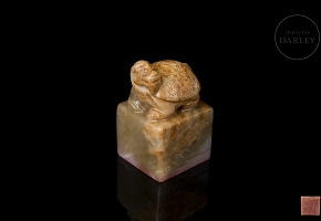 Carved jade seal ‘Turtle’ from Hetian, Qing dynasty