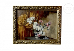 爱德华多·罗德里格斯·桑佩尔 Eduardo Rodriguez Samper （1922-2018）《静物花卉》