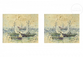 Antonio Segrelles (20th century) “Boats”