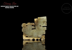 Placa de jade amarillo