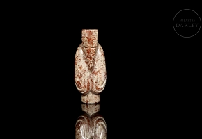Carved jade pendant ‘Elderly Man’, Han dynasty