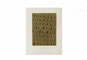 Alfredo Alcain Partearroyo (1936) “Intertwined on Ochre”, 2003