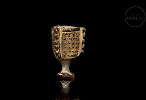Carved jade cup, Warring States period