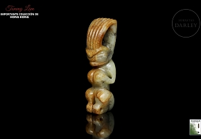 Jade pendant, ‘Female beast’, Hongshan culture