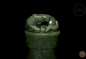 Sello de jade espinaca