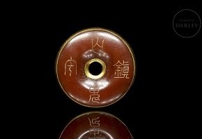 Colgante de ágata roja
