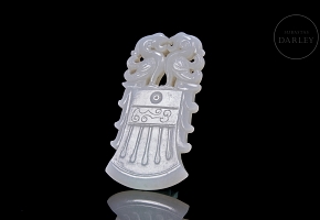 Placa de jade blanco 