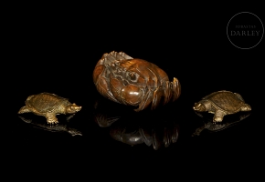 Set of pieces ‘Turtles and crab’, Qing dinasty