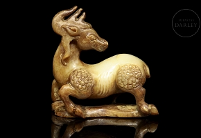 Figura de jade tallado 