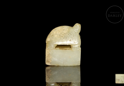 Sello de jade blanco