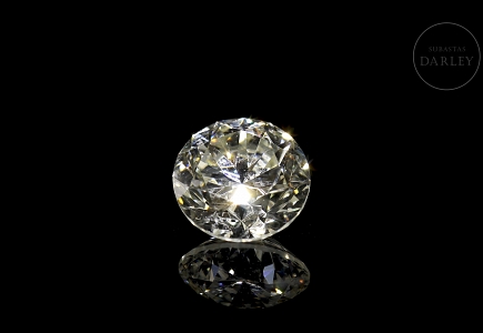 Diamante natural en talla brillante, 2.01 ct, certificado HRD