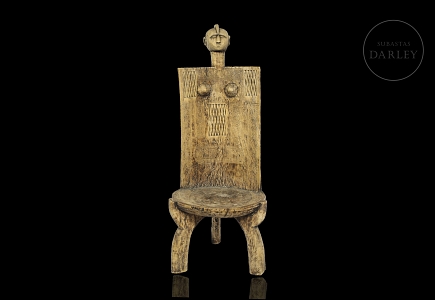 Trono de madera Liguru, Africa, s.XX