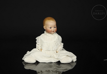 Muñeca de porcelana y celuloide Armand Marseille (A.M.), Alemania, c. 1920-1930