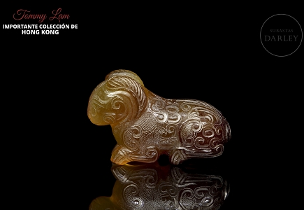 Figura de ágata tallada