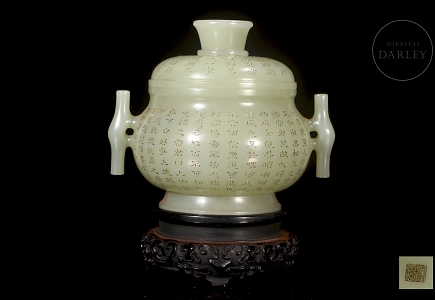 Incensario de jade de Hetian 