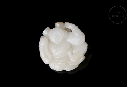 Colgante de jade de Hetian 