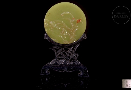 Panel de jade amarillo de Hetian 