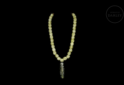 Collar de cuentas de jade y ágata