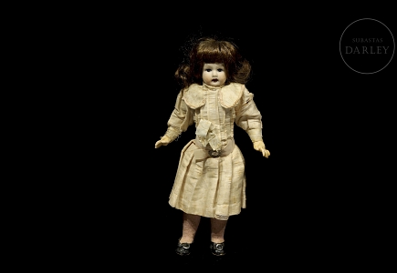 Muñeca de porcelana, Alemania, ca. 1910-1925