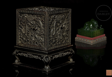 Caja para sello de madera de Zitang