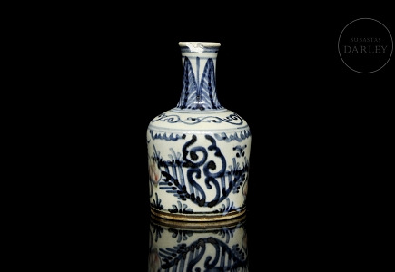 Botella de cerámica vidriada 