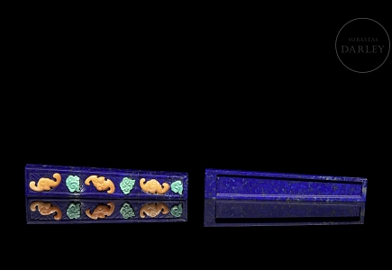 Pequeña caja de lapislázuli