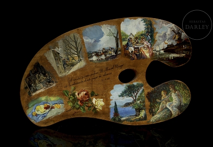 Paleta de pintor a 