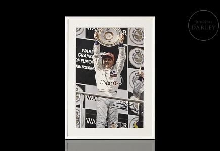 Fotografía firmada por Johnny Herbert, Gran Premio de Europa de 1999