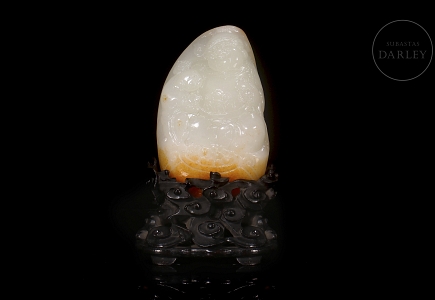 Piedra de jade tallado 