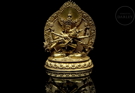 Buda de bronce dorado