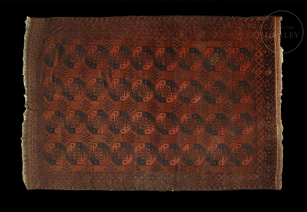 Alfombra de estilo afgano Akche, s.XIX-XX