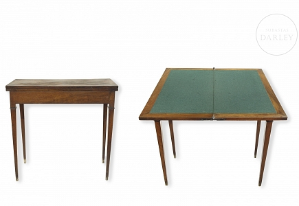 Mesa de juego plegable, s.XX