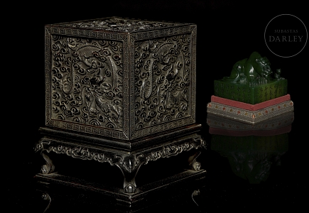 Caja para sello de madera de Zitang