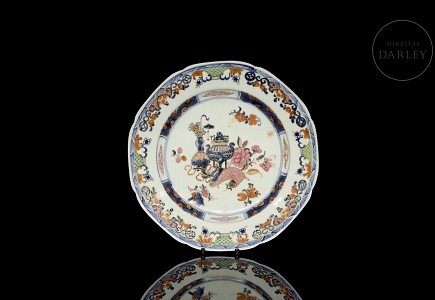 Plato de porcelana estilo Imari 