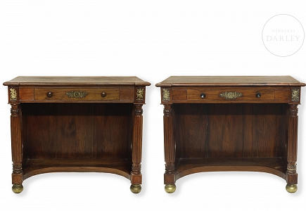 Pareja de consolas estilo Imperio, s.XIX