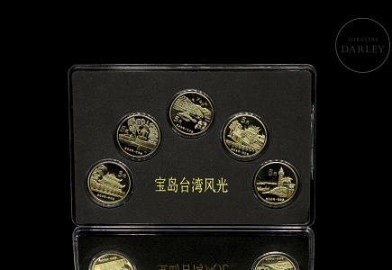 Colección de cinco monedas 
