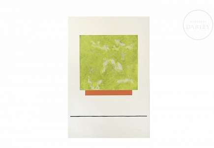 Antonio Alcázar (s.XX) “Composición (Verde)”, 2003