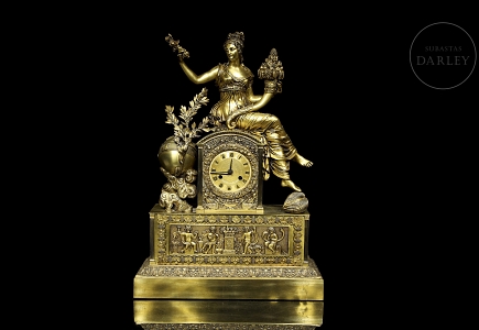 Reloj de sobremesa estilo Imperio 