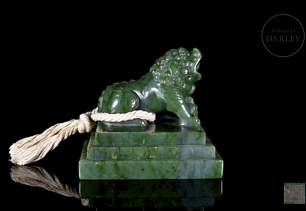 Sello de jade espinaca